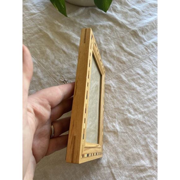 Philip Whitney Picture Photo Frame Inlay Inlaid Solid Wood 4x6 Marquetry Mission - Picture 6 of 8